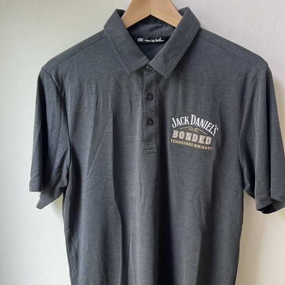 Travis Mathew Jack Daniel’s Men’s Pima Cotton Blend Golf Polo Shirt Size Medium - Picture 3 of 9